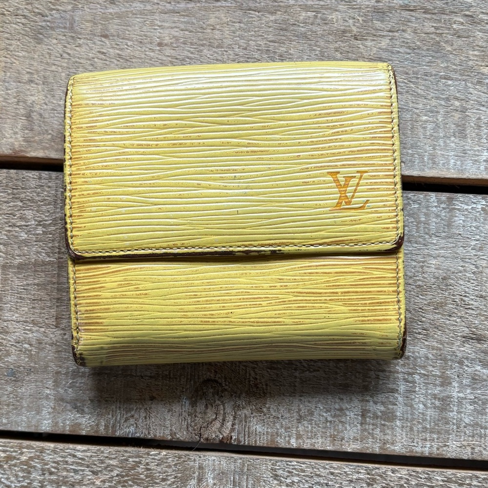 Louis Vuitton Yellow Epi Leather Wallet